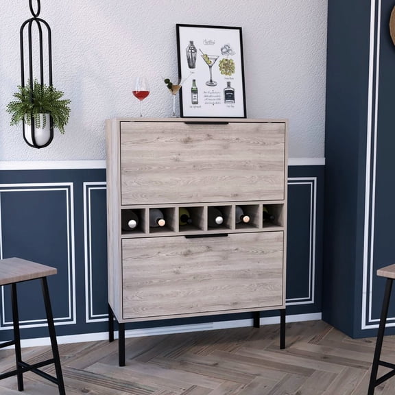 Four - Leg Structure / In Living Room Bar Area / Durable Bar Cabinet