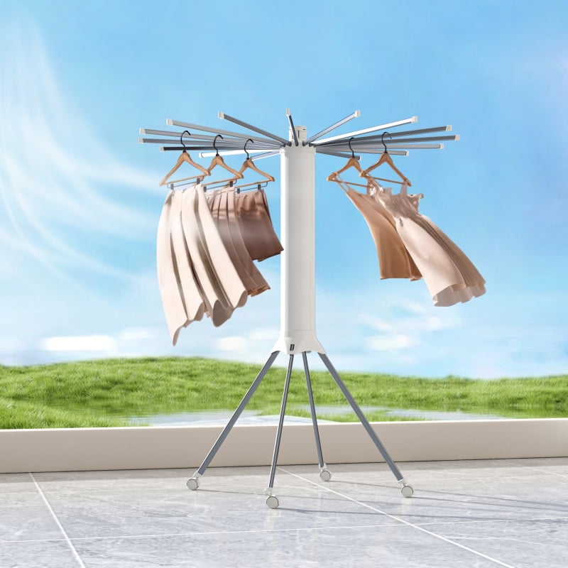 Four-Legged Clothes Drying Rack, Foldable and Portable Drying Rack ...