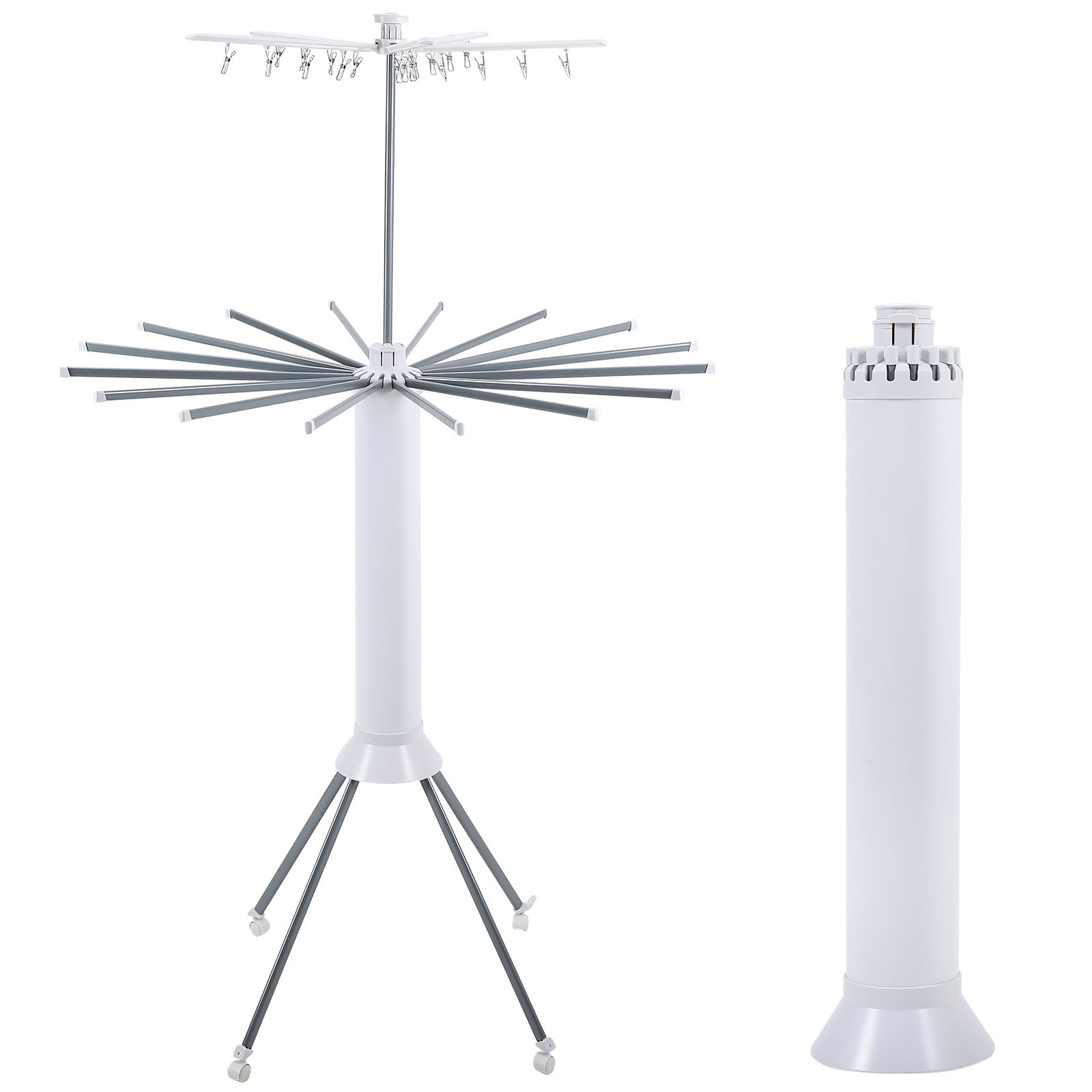 Four-Legged Clothes Drying Rack,Portable Laundry Drying Rack Hanger ...
