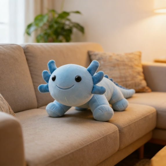 Four Legged Salamander Plush Toy, Cartoon Amphibian Doll, Soft Fleece Stuffed Salamander Decor, Cute Animal Plush for Home or Office Decoration