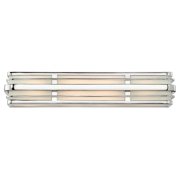 5234CM Hinkley Lighting Winton - Four Light Bath Vanity in Transitional and Industrial Style - 26.25 Inches Wide by 5 Inches High-Chrome Finish