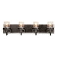 thumbnail image 1 of Kalco Lighting Bexley 28" 4-light Modern Wrought Iron Bath Light in Gray, 1 of 2