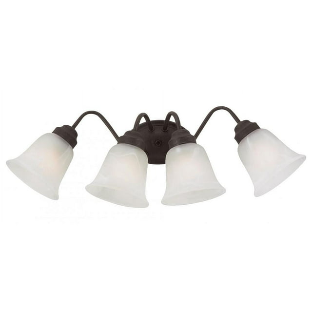 Trans Globe Lighting-PL-3107 BN-Roanoke - Four Light Bath Bar Brushed