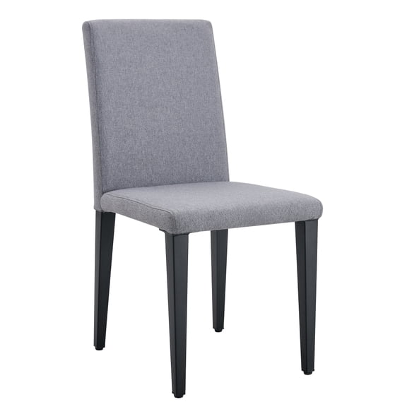 Four Light Gray Linen-Cotton dining chairs, simple and versatile, comfortable and accompanied. Exquisite and versatile dining chairs unlock a comfortable new experience.(Set of 4)