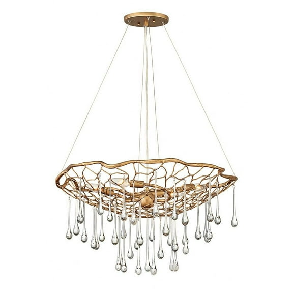 45304BNG Hinkley Lighting Laguna - Four Light Medium Chandelier in Modern-Bohemian Style - 26 Inches Wide by 14 Inches High