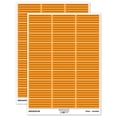 thumbnail image 1 of Four Lines for Notes Sticker Set - Orange - Matte Finish - 1.75" Medium, 1 of 7