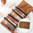 thumbnail image 1 of Four In Makeup Bag, Travel Bag, Not Including Cosmetics, Makeup Cosmetic Bag Travel Organizer For Accessories, Shampoo, Full Sized Container, Toiletries for Men Women Clearance Decoration Gift, 1 of 7