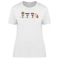 thumbnail image 1 of Four Monkeys Back To Shcool T-Shirt Women -Image by Shutterstock, Female XX-Large, 1 of 2