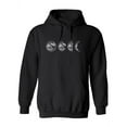 thumbnail image 1 of Four Moon Phases Hoodie Women -Image by Shutterstock, Female Large, 1 of 4