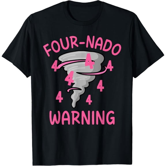 Four-Nado Storm Tornado 4Th Four Birthday Party Unisex T-Shirt S-5XL Best Birthday Gifts