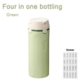 thumbnail image 1 of Four in One Travel Bottle Set, Green, Press-Type Dispenser for Shampoo Conditioner Body Wash Lotion, Leak-Proof Portable Toiletry Containers for Carry on Luggage (2 Pcs), 1 of 9