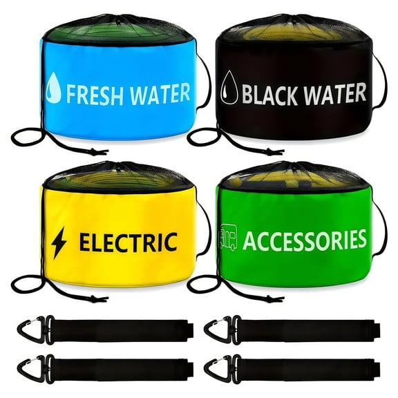 Four-Pack Water Pipe Organizer Bag Versatile and Practical for Quick Access