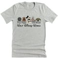 thumbnail image 1 of Four Parks One Mouse Shirt, Animal Kingdom Epcot Magic Kingdom Vacation Shirt Casual Unisex Short Sleeve (US, Alpha, XX-Large, Regular, Regular, Gray), 1 of 5