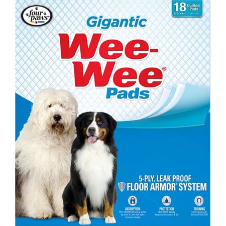 Four Paws Gigantic Wee Wee Pads 18 count