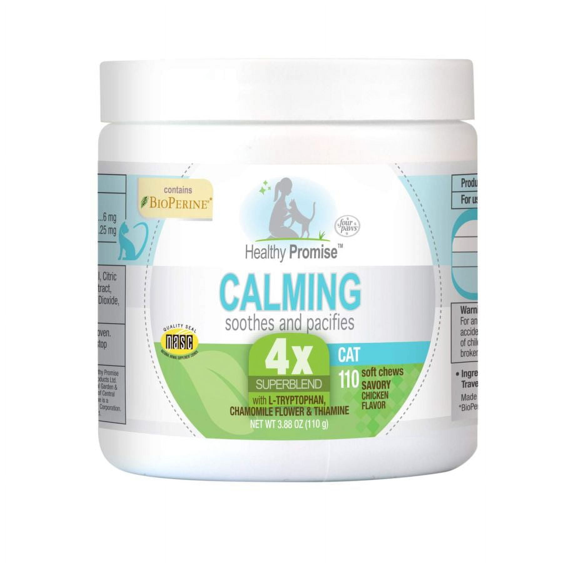 Four Paws Healthy Promise Calming Aid for Cats [Cat, Health Aids] 110 count