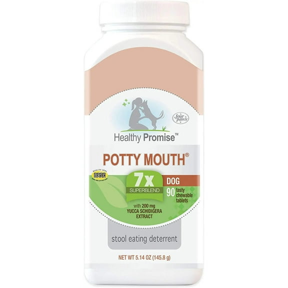 Four Paws Healthy Promise Potty Mouth Tablets Deterrent Dogs 90CT