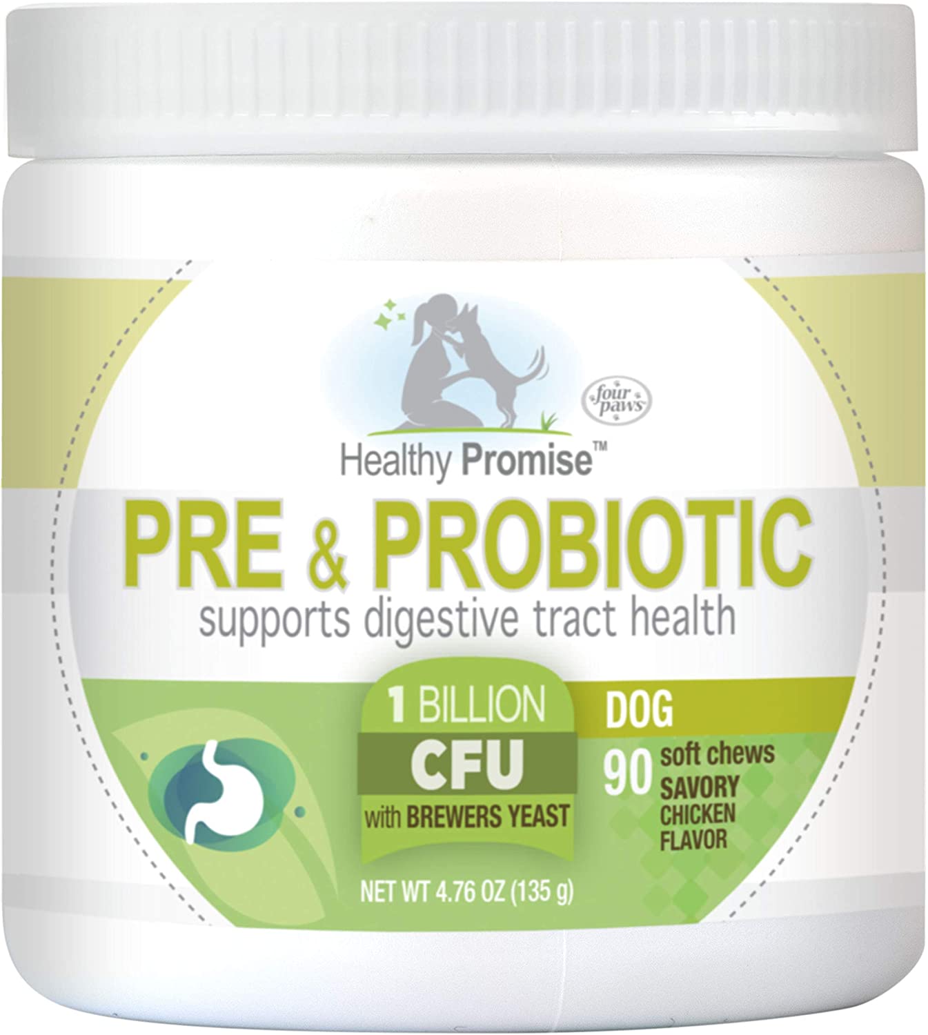 Four Paws Healthy Promise Pre and Probiotics for Dogs Soft Chews 90