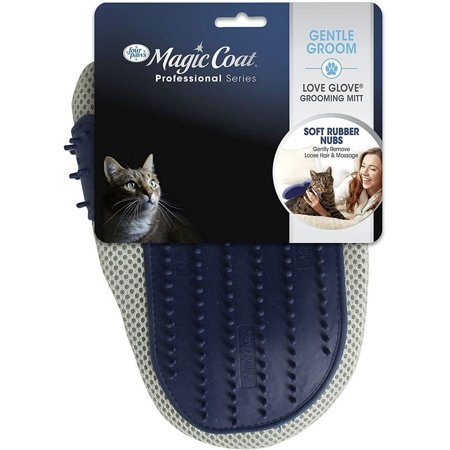Four Paws Love Glove Grooming Mitt for Cats One Size Fits All - (9"L x 6.75"W)