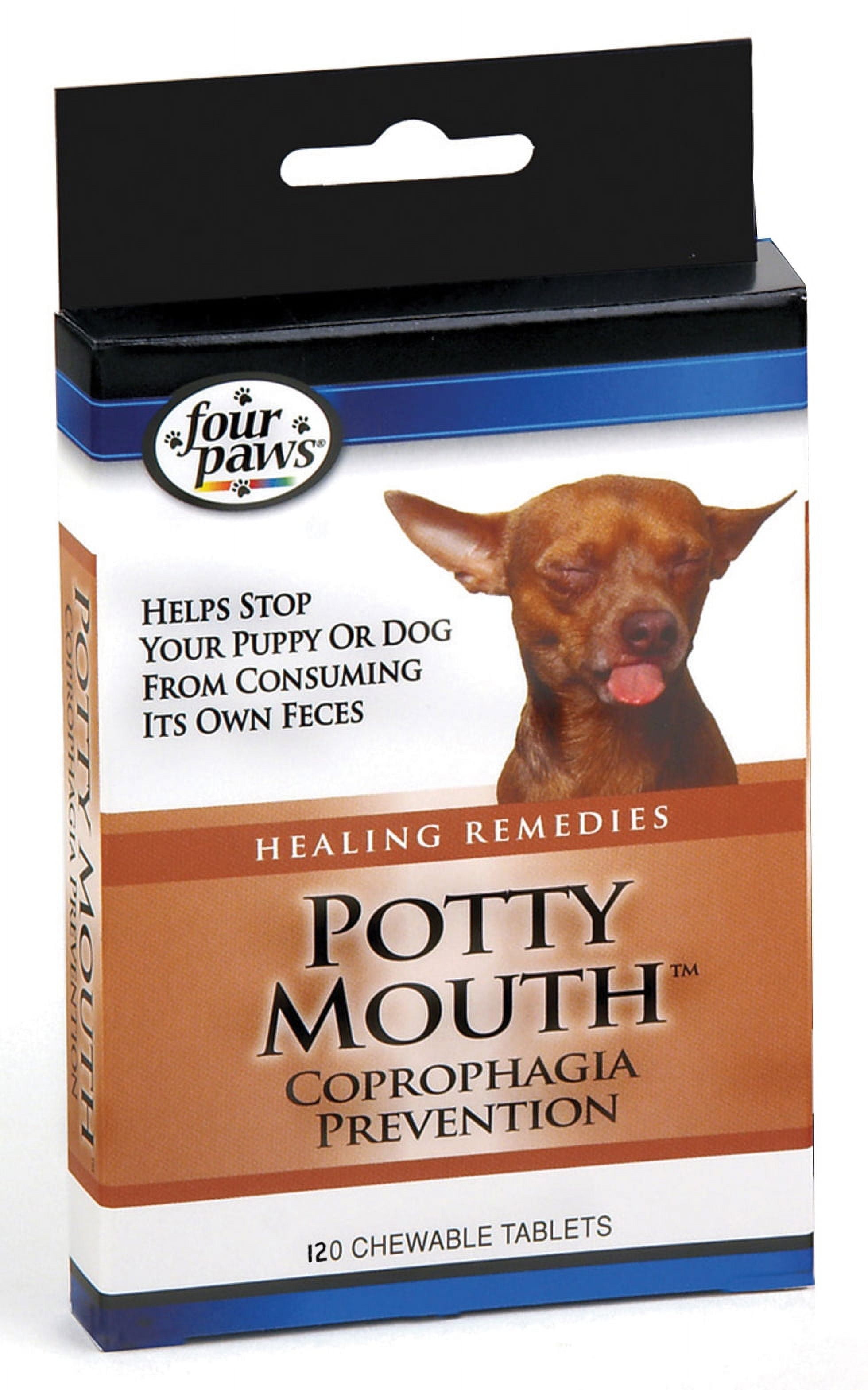 Four Paws Potty Mouth Dog Coprophagia Prevention Chewable Tablets 120 Count