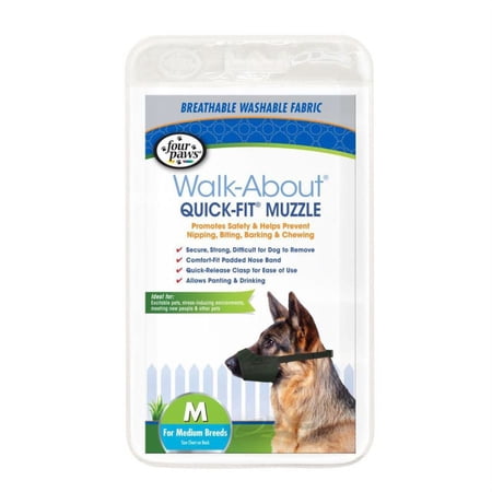 Four Paws Quick Fit Muzzle [Dog, Muzzles Wire & Nylon] Size 3 - Fits 6" Snout