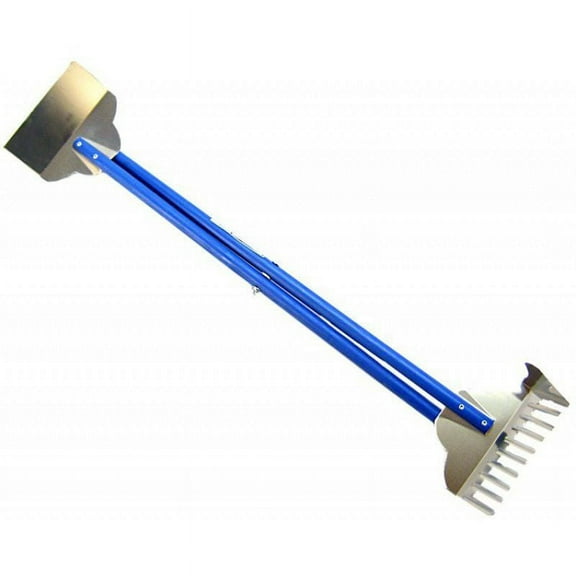 Four Paws Sanitary Pooper Scooper - Rake [Dog, Waste Pickup & Disposal] 32" Long x 7" Scooper with Rake