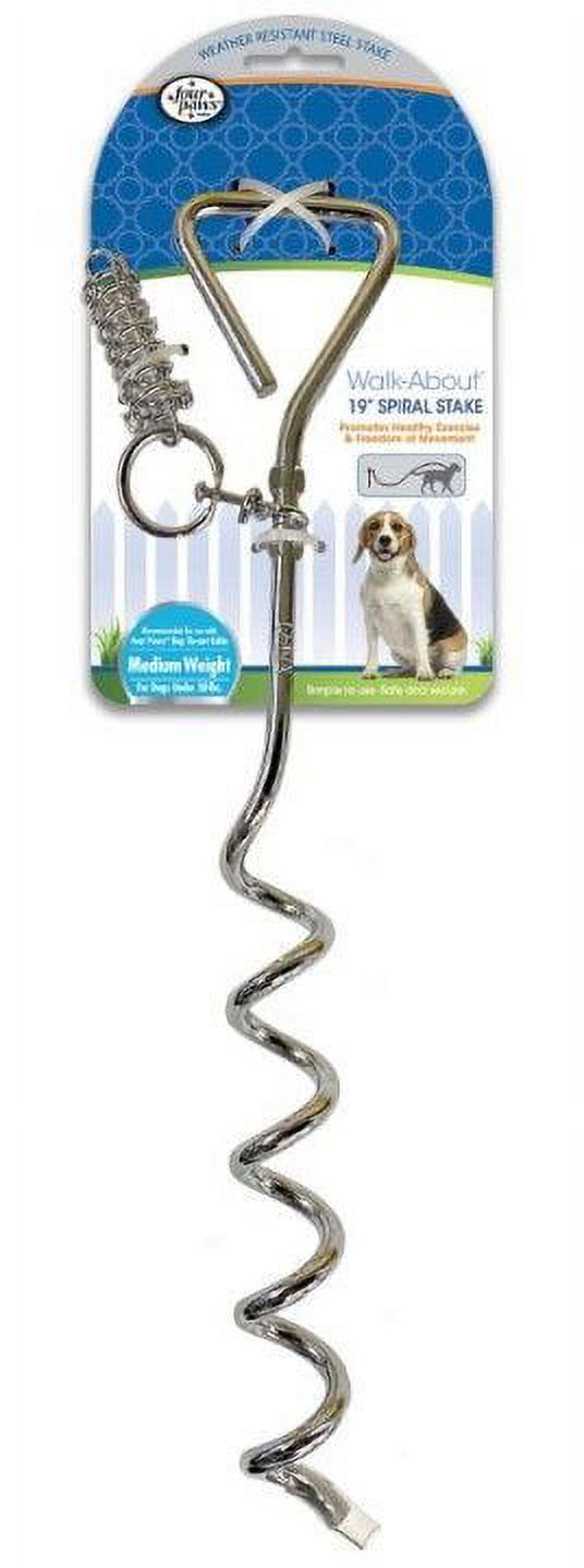 Four Paws Walk About Spiral Tie Out Stake [Dog, Tieout Stakes & Cables