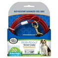 thumbnail image 1 of Four Paws Dog Tie Out Cable - Medium Weight - Red(20"), 1 of 7