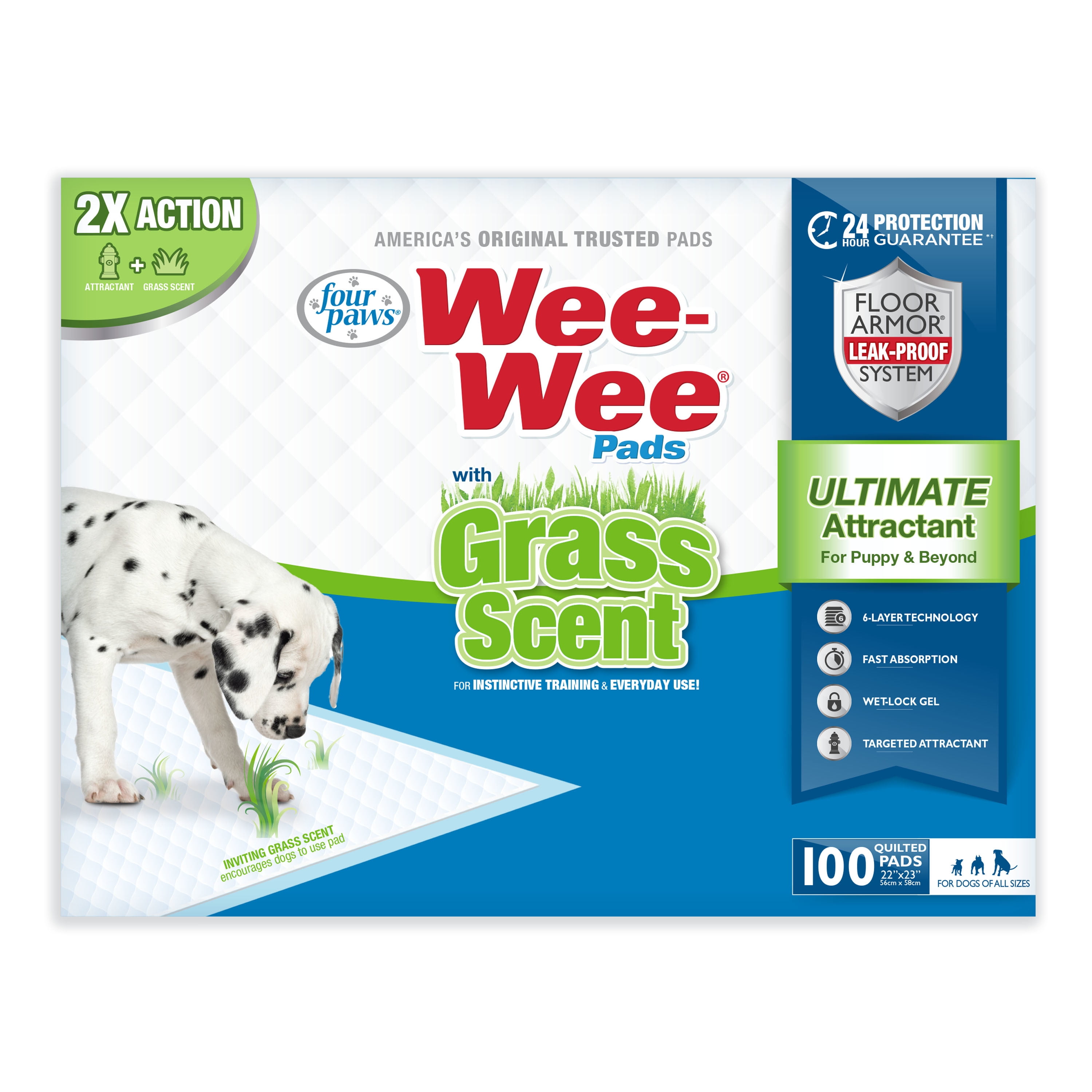 Four Paws X-Large Wee Wee Pads - 40 Pack