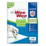 Four Paws Wee-Wee Grass Scented Potty Training Dog & Puppy Pads, Pet Pee Pads, 10ct