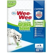 Four Paws Wee-Wee Grass Scented Potty Training Dog & Puppy Pads, Pet Pee Pads, 10ct