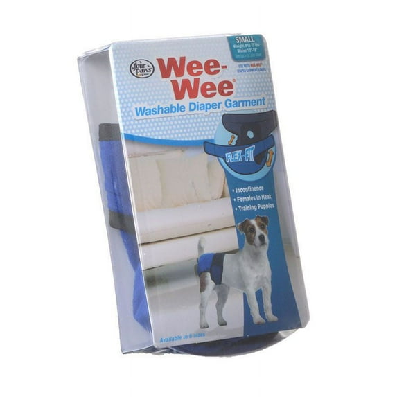 Four Paws Wee-Wee Washable Diaper Garment Small - Dogs 8-15 lbs - (13-18 Waist)
