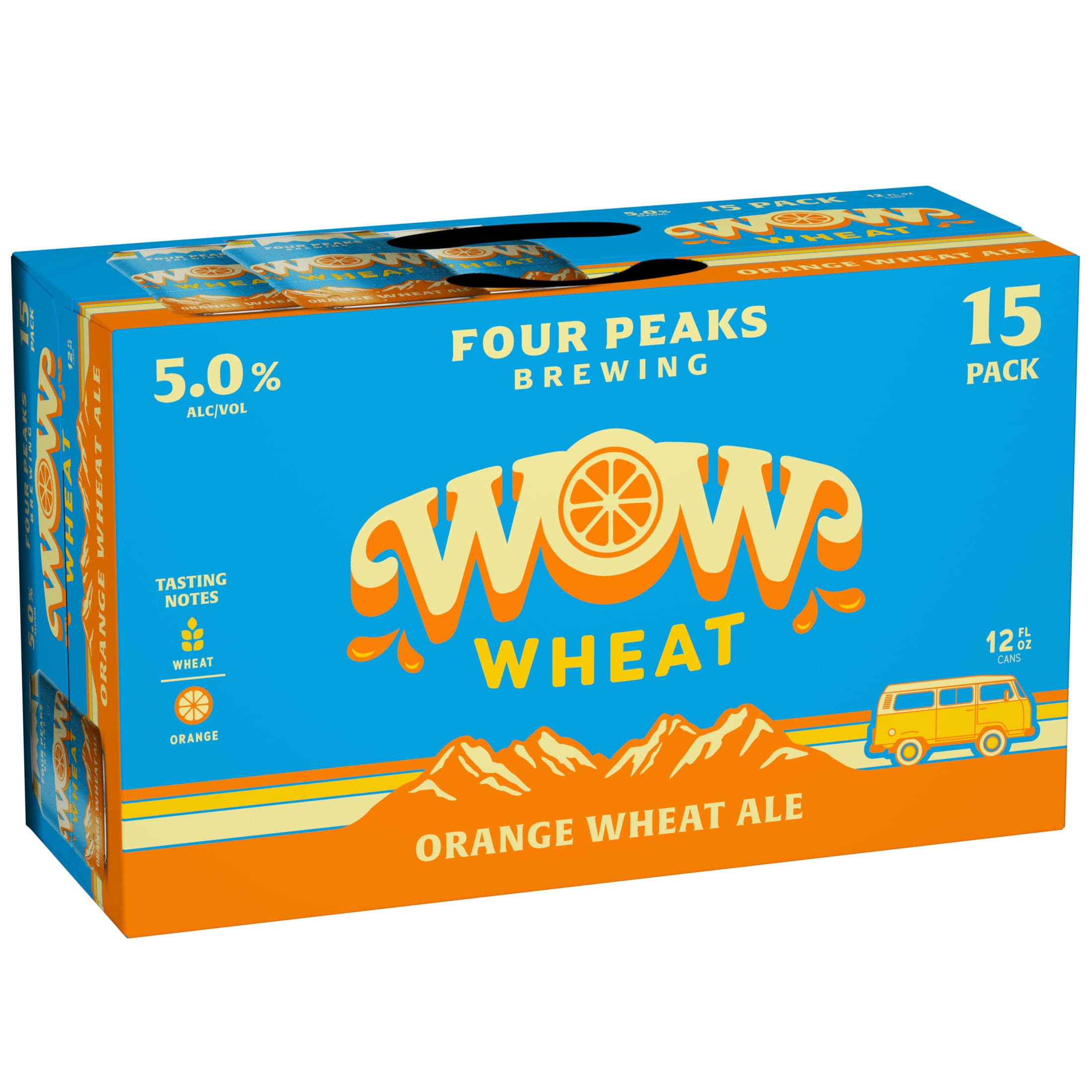 Four Peaks Wheat the Joy Bus Wow Craft Beer, 15 pack, 12 fl oz