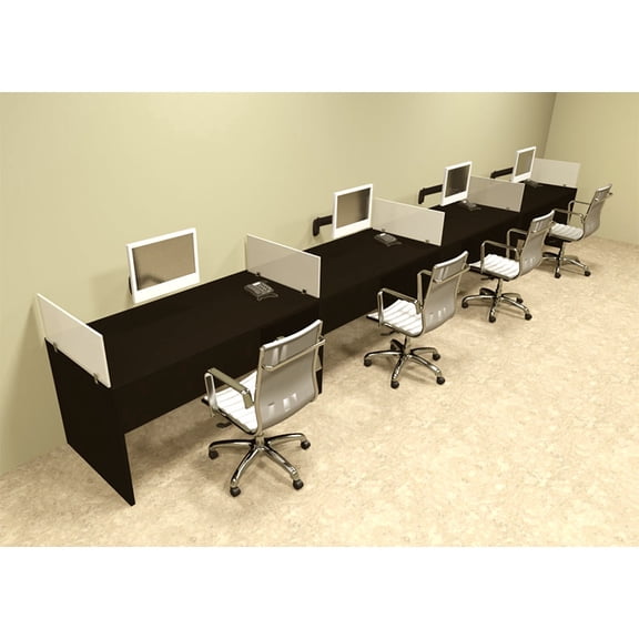 Four Person Divider Modern Office Workstation Desk Set, #OT-SUL-SP12