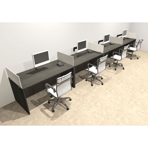 Four Person Modern Divider Office Workstation Desk Set, #OT-SUL-SP67