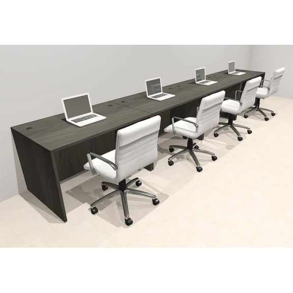 Four Person Modern No Panel Office Workstation Desk Set, #OT-SUS-SPN15