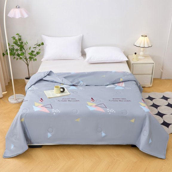 Four-Piece Bed Sheet Set,60x40 Inch Rustic Style Reversible Summer Quilt | Soft Microfiber All Season Bedding | Lightweight Conditioning Blanket For Single Beds & Couch Naps