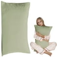 thumbnail image 1 of Four-Piece Bed Sheet Set,Standard/Queen Pillowcase Set Pack Brushed Microfiber Pillowcases Soft Fade Pillow With Envelope Closure Inches Green, 1 of 7