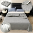 thumbnail image 1 of Four-Piece Bed Sheet Set,Summer Washable Double Size Class European Style Multifunctional Summer Quilt/Coverlet/ Conditioning Quilt/Thin Summer Blanket, 1 of 9