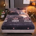thumbnail image 1 of Four-Piece Bed Sheet Set,Warmth Micro Fleece Extra Soft Cozy Plush Fitted Bed Sheet, 1 of 4