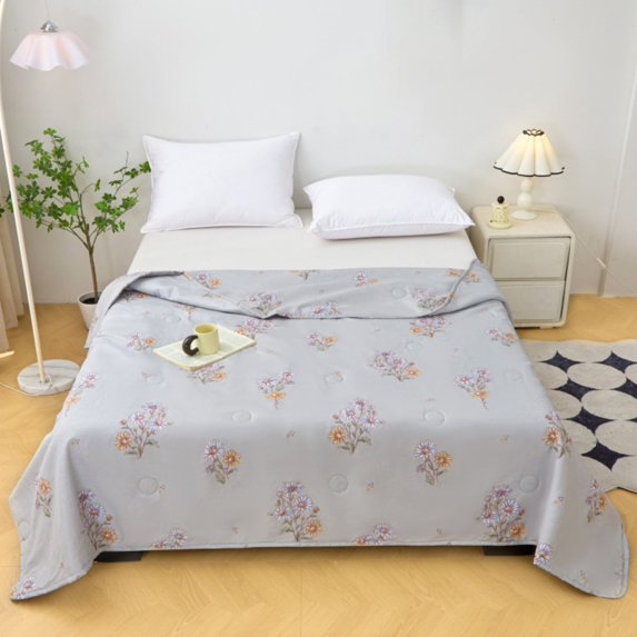 Four-Piece Bedding Set,60x40 Inch Rustic Style Reversible Summer Quilt | Soft Microfiber All Season Bedding | Lightweight Conditioning Blanket For Single Beds & Couch Naps