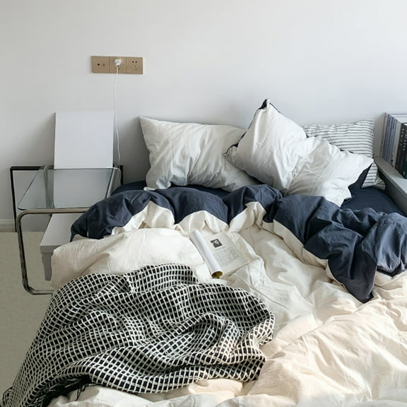 Four Piece Bedding Set, Dorm Bedding, Twin XL Size, Polyester Microfiber, Soft Washed Fabric for College Rooms