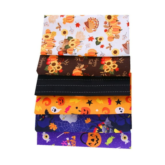Four-Piece Bedding Set,Sewing Cloth Cotton No Odor Allergy Halloween Pattern Quilting Patchwork Fabric For Home