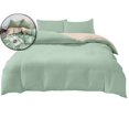 thumbnail image 1 of Four Piece Bedding Set for Dormitory Beds – Soft Washed Polyester, Multicolor, Includes Quilt Cover, Fitted Sheet & 2 Pillowcases, 1 of 7