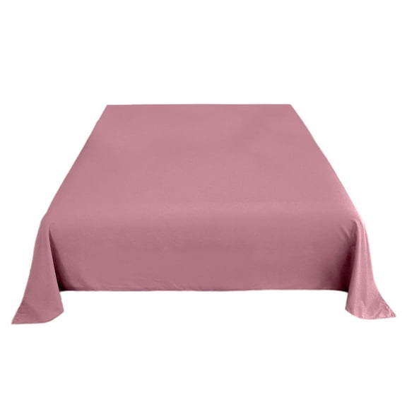 Four Piece Comfortable Bed Set for Bedroom Friendly Solid Color Minimalist Sheets that Are Easy to Care for and Warm Soft Polyester Bedding,150x230cm,Gray pink