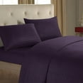 thumbnail image 1 of Four-Piece Set Four Pieces Beddings Purple: Satin Pattern Queen, 1 of 9