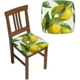 thumbnail image 1 of Four Pieces Chair Covers Seat Set Lemon Branch Leaves Elastic Dining Chair Cover Washable Chair Seat Protector Soft Removable Stretch Slipcover for Dining Chairs Covers, 1 of 6