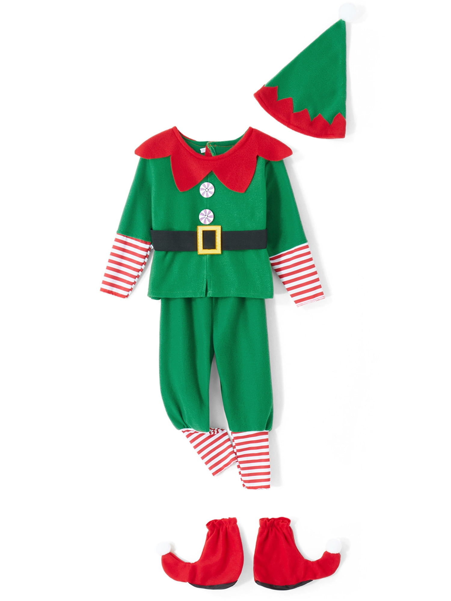 Four Pieces Christmas Family Cosplay Dress Elf Costume For Parents And four-pieces-christmas-family-cosplay-dress-elf-costume-for-parents-and