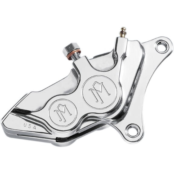 Four-Piston Differential-Bore Front Calipers (Right) (Chrome) Compatible with 06-07 Harley FLHX2