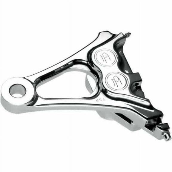 Four-Piston Differential-Bore Rear Calipers (Chrome) Compatible with 08-14 Harley FLSTF