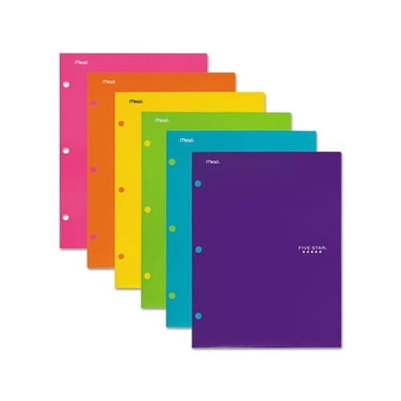 Four-Pocket Portfolio 8 1/2 x 11, Assorted Colors, Trend Design, 6/Pack price history and forecast - FIVE STAR 38056